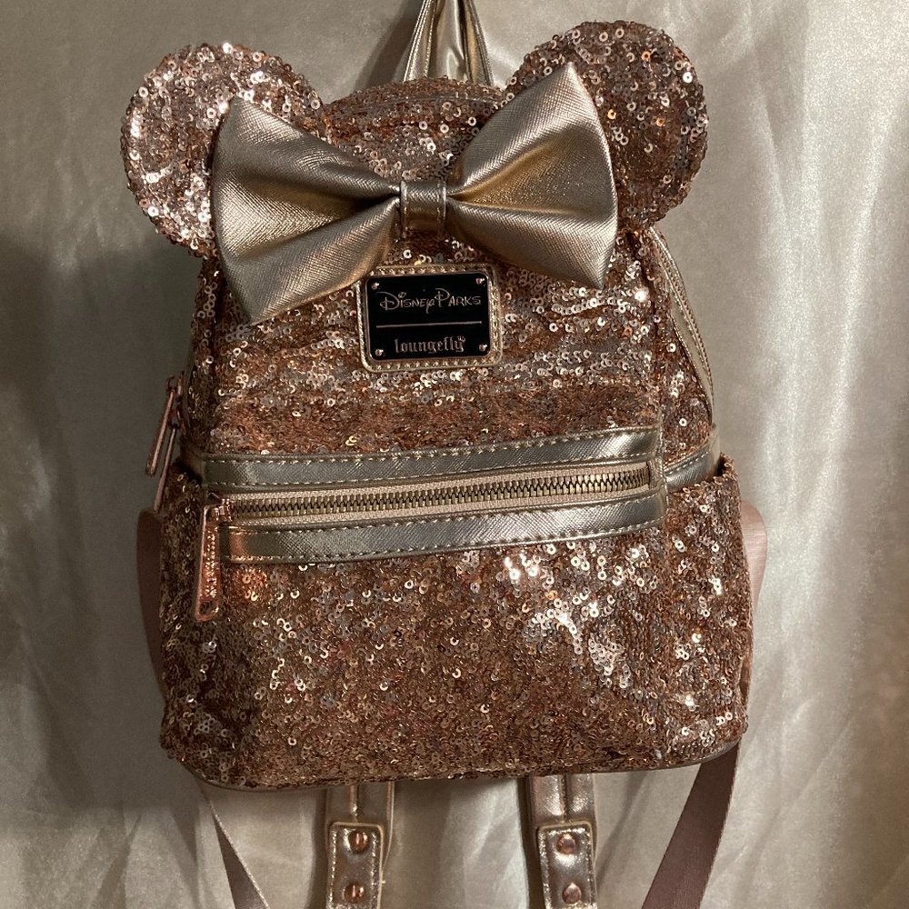 Disney Minnie Backpack-Rose Gold